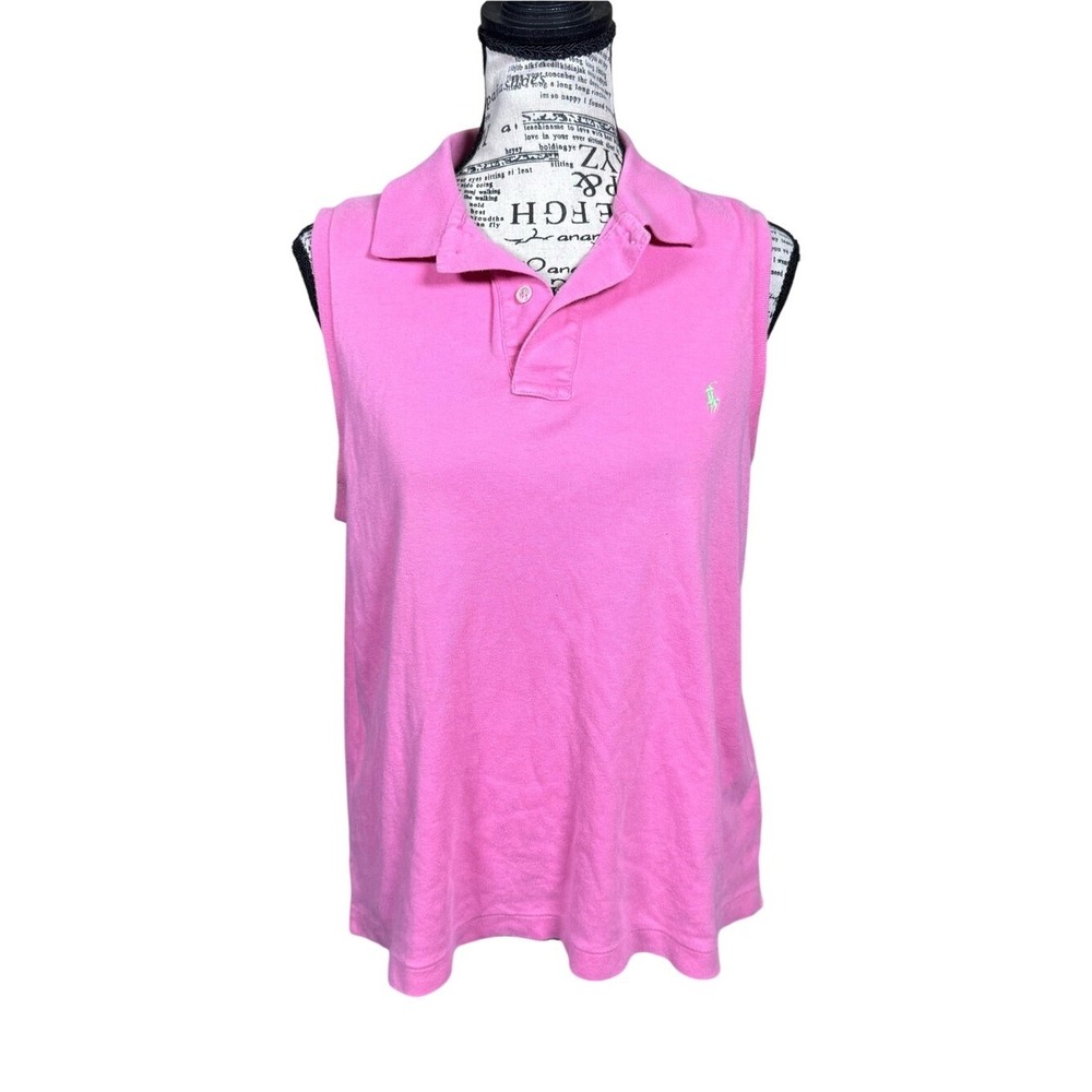 Ralph Lauren Hot‎ Pink Sleeveless Polo Tank